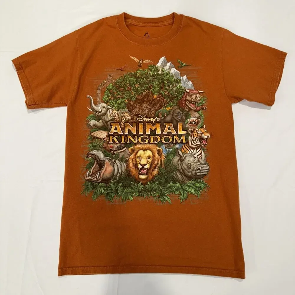 2000s Disney ANIMAL KINGDOM Logo T Shirt Size: S - Picture 3 of 9
